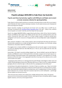 Pepsico Pledges $650,000 to Help Clean up Australia