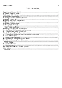 Table of Contents 1/8