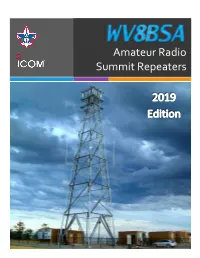 WV8BSA Summit Repeaters 2019