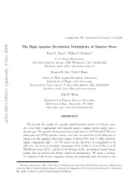 Arxiv:0811.0492V1 [Astro-Ph] 4 Nov 2008 N.Udrcnrc Otentoa Cec Foundation