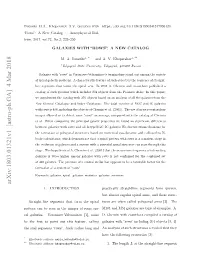 Arxiv:1803.01321V1 [Astro-Ph.GA] 4 Mar 2018 H Adsget Rw” Uhrte Ogand Calling Long Feature, Rather Such This “Rows”