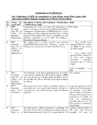 Clarifications to Pre-Bid Queries Sub: Preparation of DPR for Construction