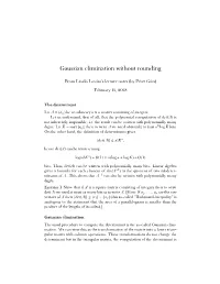 Gaussian Elimination Without Rounding