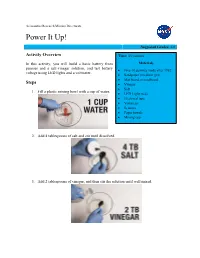 Power It Up! (Make a Coin Battery)
