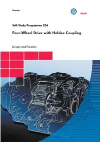 Self-Study Programme 206 Four-Wheel Drive with Haldex Coupling