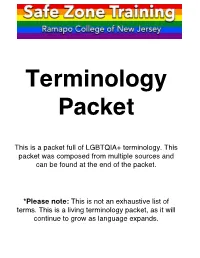 Terminology Packet