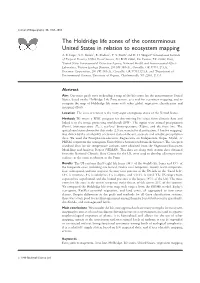 The Holdridge Life Zones of the Conterminous United States in Relation to Ecosystem Mapping A