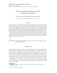 A Survey of Methods for Encrypted Traffic Classification and Analysis 3