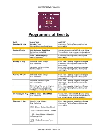 Programme of Events