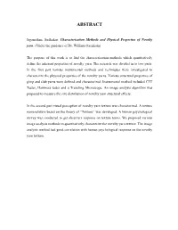 4.3 Characterization Methods for Slub Yarns