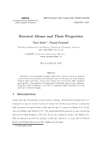Iterated Altans and Their Properties