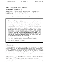Radon Measurements in Soil and Water in the Seismic Friuli Area (*)(**)