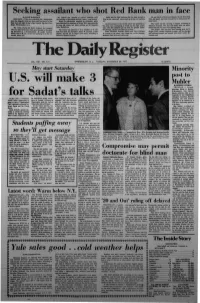 U.S. Will Make 3 for Sadat's Talks