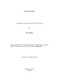 University of Alberta by Darse Billings a Thesis Submitted to the Faculty Of