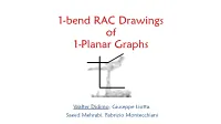 1-Bend RAC Drawings of 1-Planar Graphs