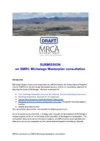 Draft MRCA Submission on Michelago Masterplan Consultation Documents