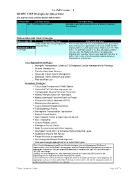 DVRPC CMP Strategies by Subcorridor