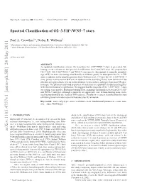 Spectral Classification of O2–3.5 If*/WN5–7 Stars