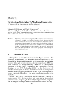 Chapter 8 Application of Spin Labels to Membrane Bioenergetics