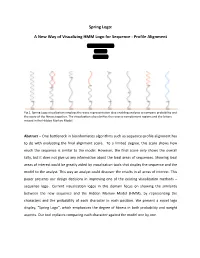 A New Way of Visualizing HMM Logo for Sequence -‐ Profile