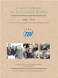 A Path Toward an Accessible World