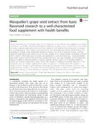 Masquelier's Grape Seed Extract: from Basic Flavonoid Research to a Well