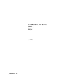 Oracle Retail Xstore POS User Guide