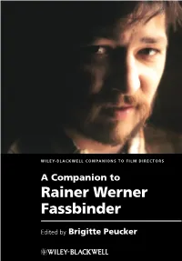 Rainer Werner Fassbinder Edited By
