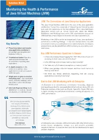 Solution Brief JVM Performance Monitoring
