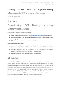 CWR Diversity: Assessing Different Data Sources