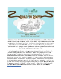 Mifflin Library Summer Passport Program List