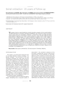 Serial Extraction: 20 Years of Follow-Up