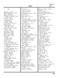 Alphabetical Index
