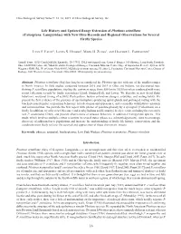 Coleoptera: Lampyridae) with New Ohio Records and Regional Observations for Several Firefly Species