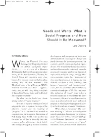 What Is Social Progress and How Should It Be Measured?