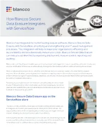 How Blancco Secure Data Erasure Integrates with Servicenow