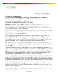 (Page 1 of 3) J.D. Power and Associates Reports: Overall Vehicle