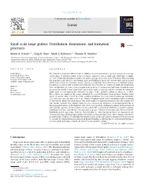 Small-Scale Lunar Graben: Distribution, Dimensions, and Formation Processes ⇑ Renee A