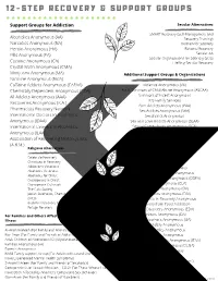 12-Step Recovery Groups