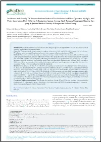 (IJAR) ISSN 2332-2780 Incidence and Severity of Suxamethonium