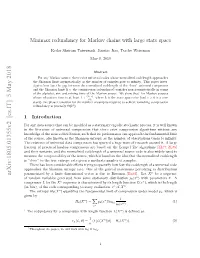 Minimax Redundancy for Markov Chains with Large State Space