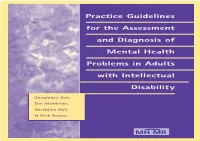 Practice Guidelines for the Assessment and Diagnosis Of