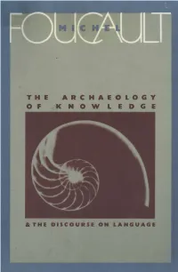 Archaeology of Knowledge and the Discourse on Language