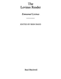 The Levinas Reader