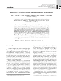 Antinociceptive Effect of Essential Oils and Their Constituents: an Update Review
