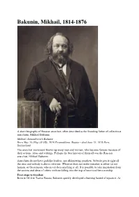 Bakunin, Mikhail, 1814-1876.Pdf