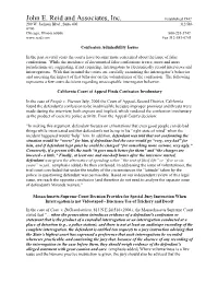 Confession Admissibility Issues