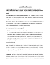 Essential Oils in Beekeeping