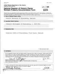 National Register of Historic Places L Multiple Property Documentation Form REGISTER
