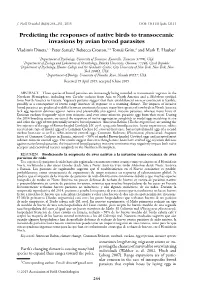 Predicting the Responses of Native Birds to Transoceanic Invasions by Avian Brood Parasites